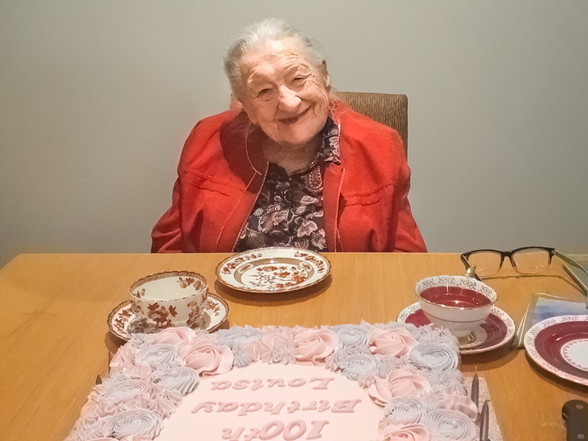 Louisa's 100th birthday at Freedom Balwyn Manor