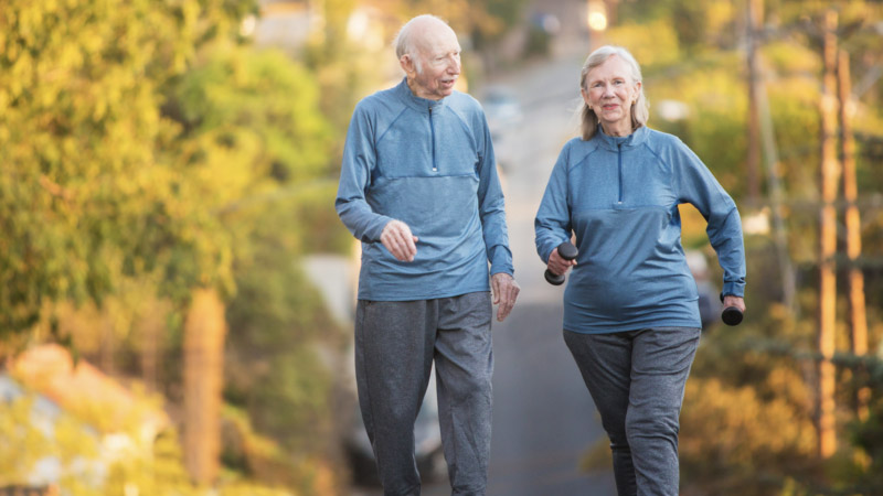 Couple walking