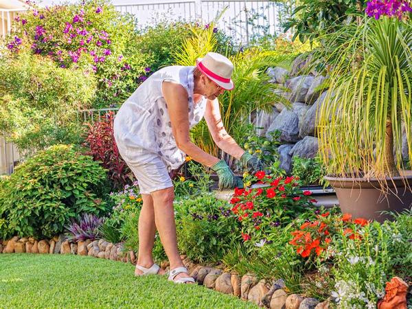 Enjoy manicured gardens