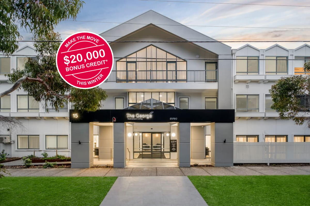 The George Retirement Living 20k winter incentive promotion