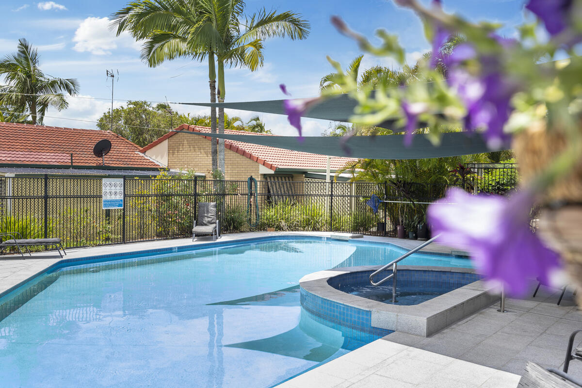 Tranquility Gardens outdoor pool and spa