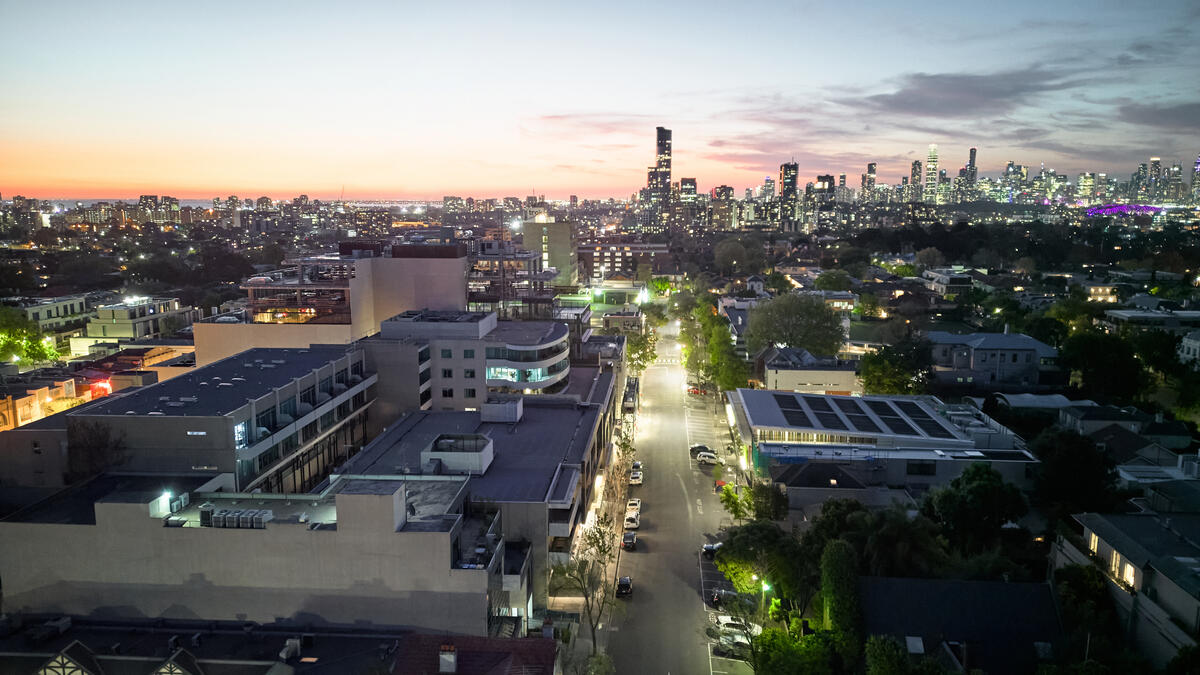 Toorak Place aerial view