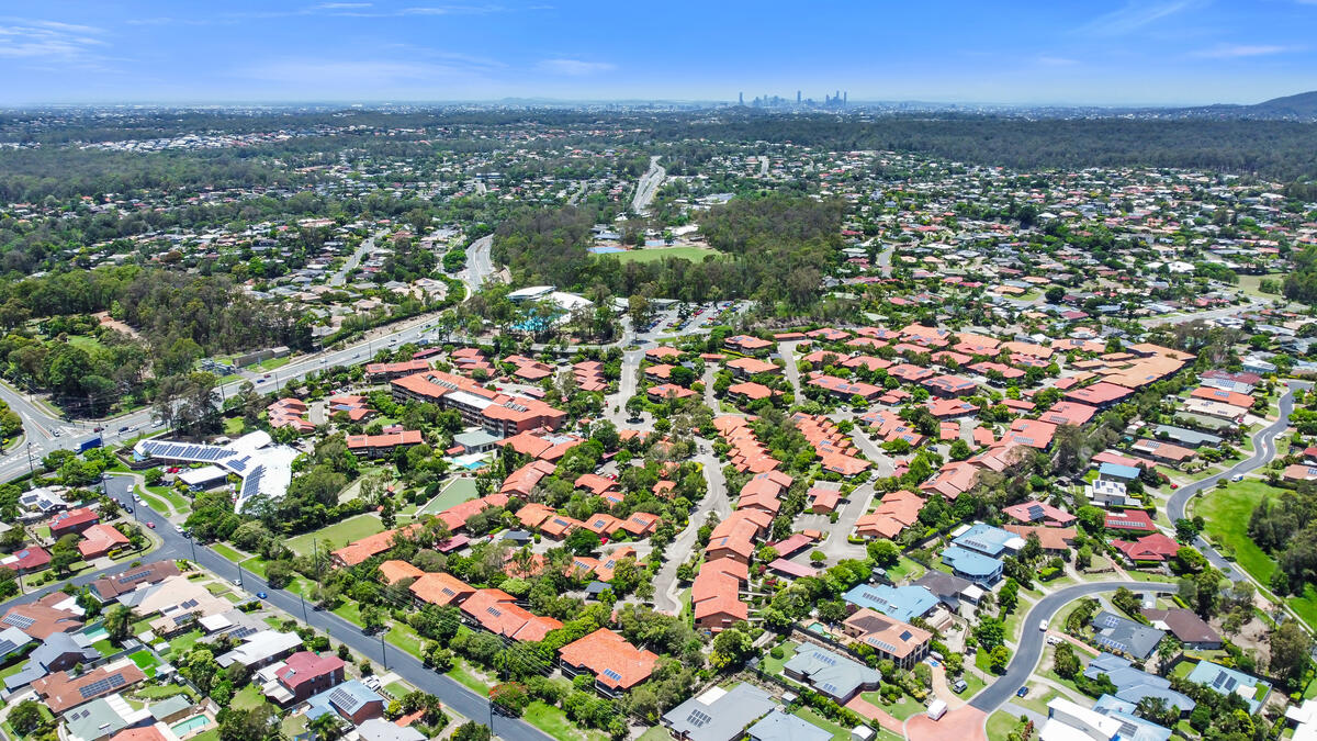 albany Creek aerial view